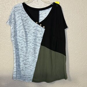 Women's Casual Color Block Tee